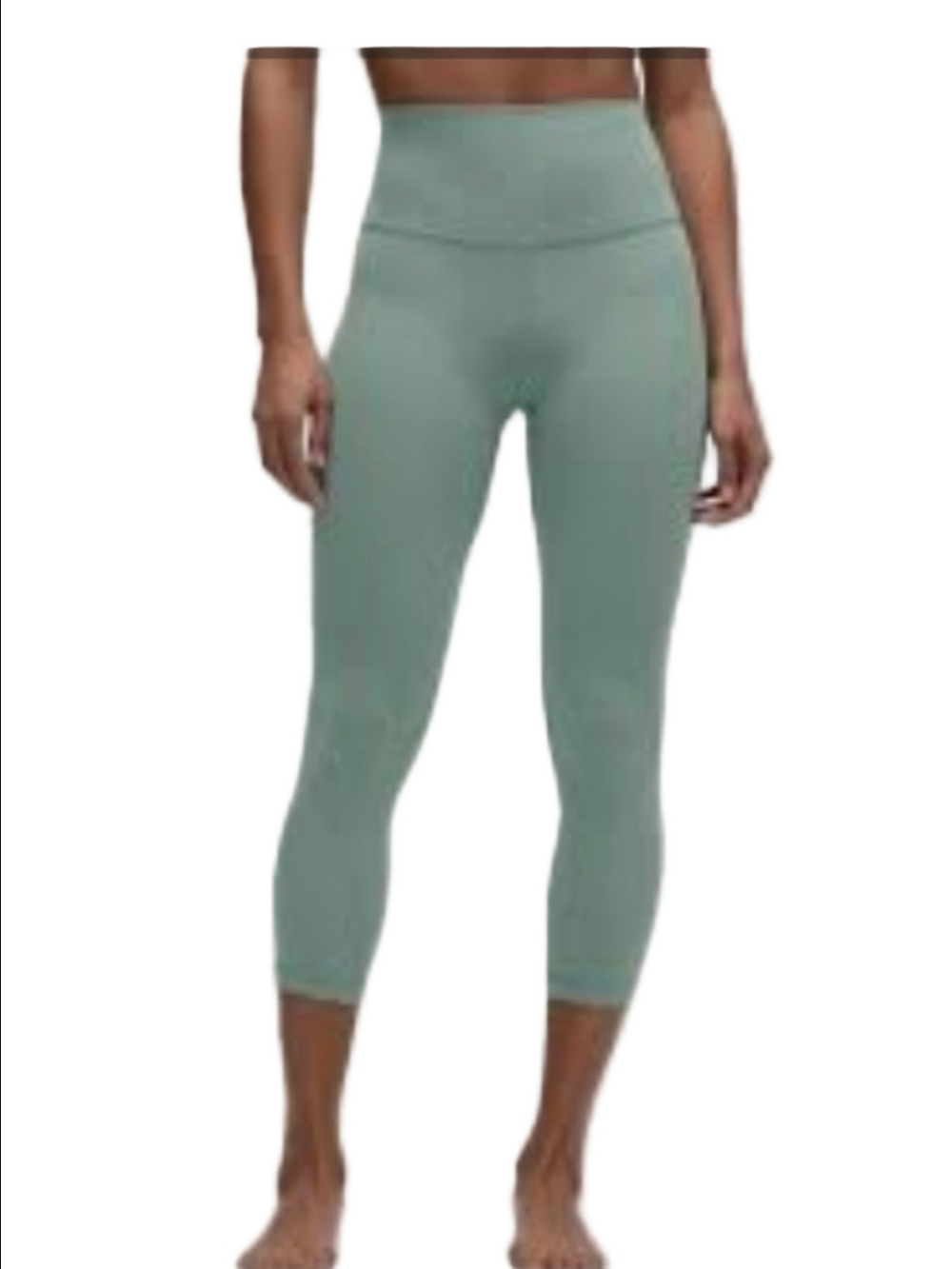 Lululemon Align High-Waist Sage Green Performance Capri Leggings Super Soft 14